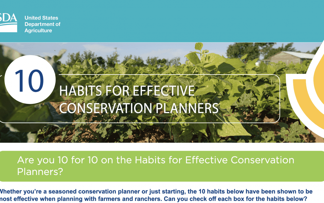 Diez hábitos para planificadores de conservación eficaces